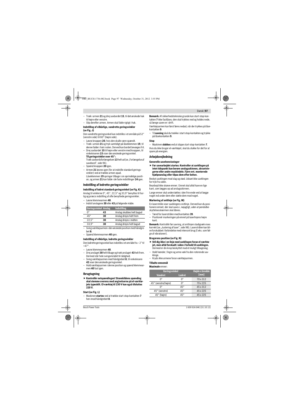 Bosch GCM 8 SJL Professional User Manual | Page 97 / 332