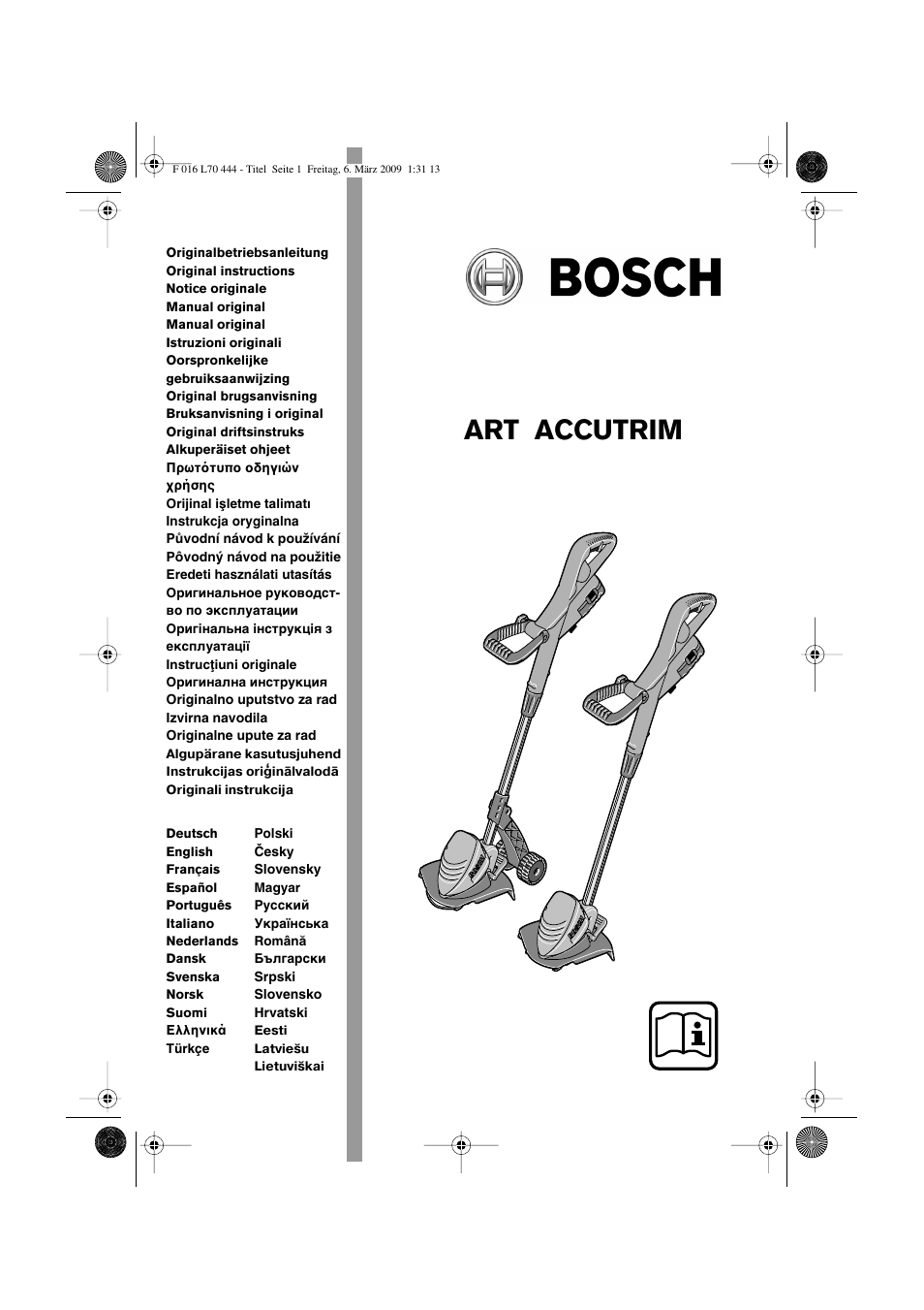 Bosch ART 23 Accutrim User Manual | 201 pages