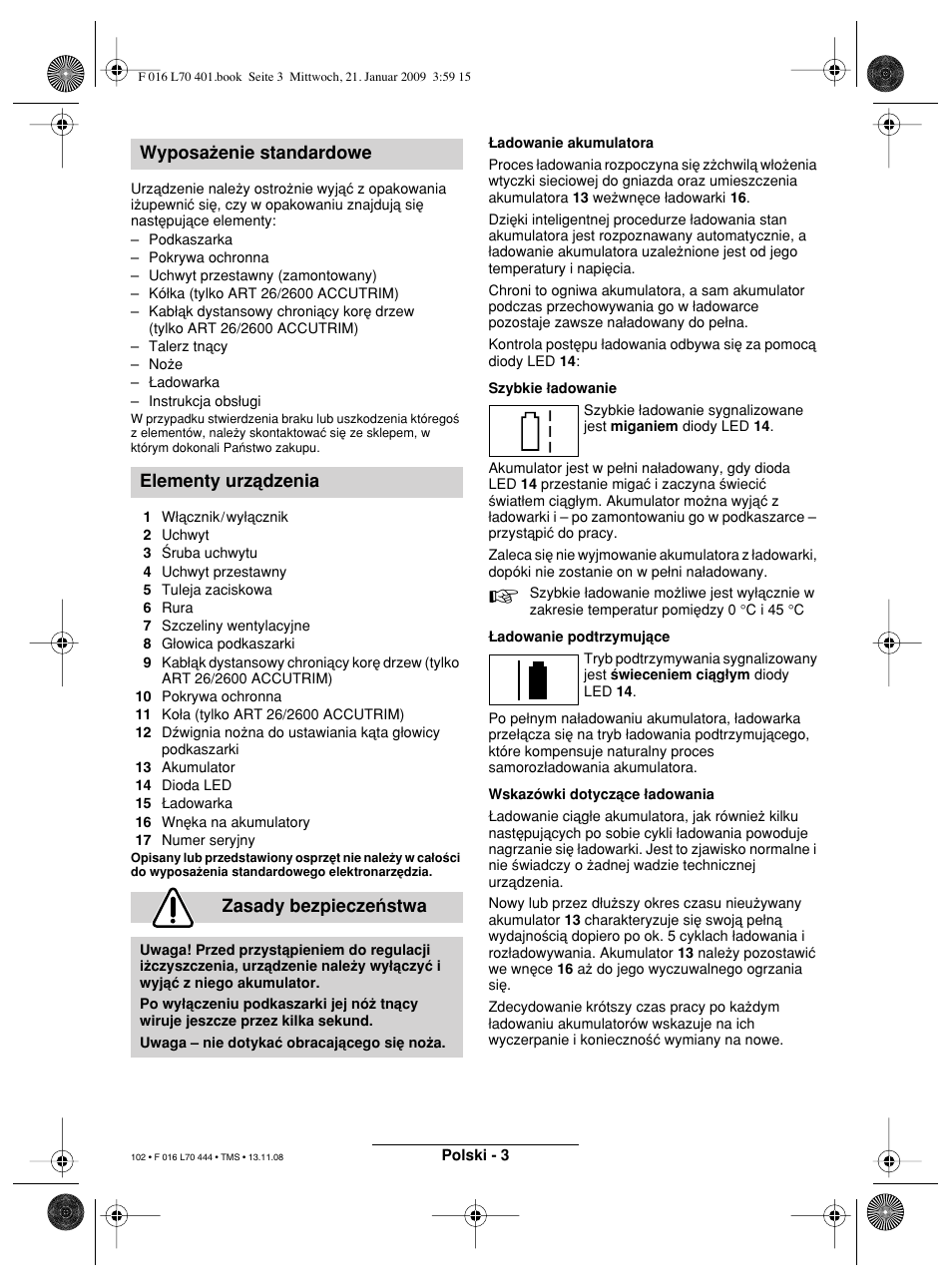 Bosch ART 23 Accutrim User Manual | Page 102 / 201