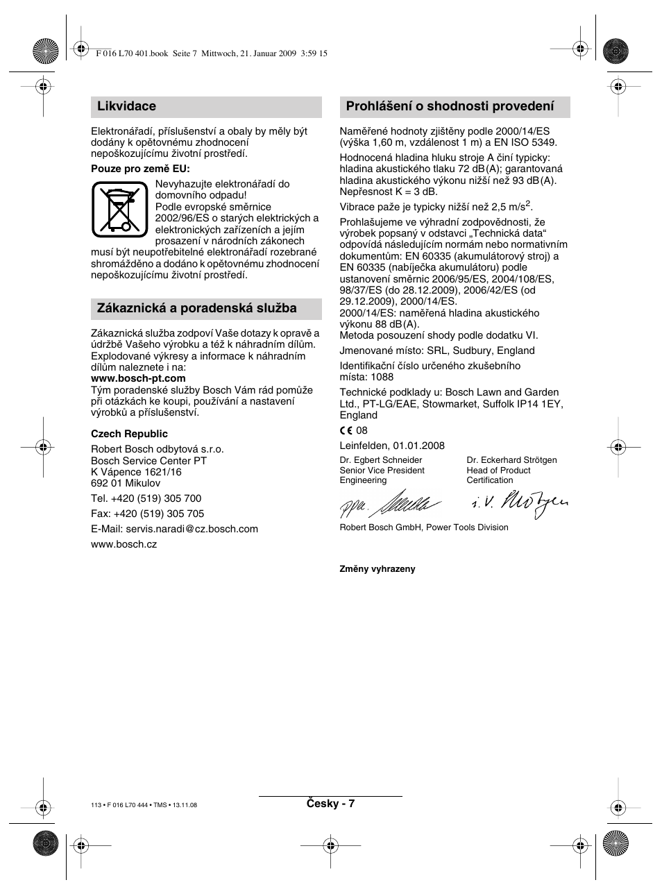 Bosch ART 23 Accutrim User Manual | Page 113 / 201