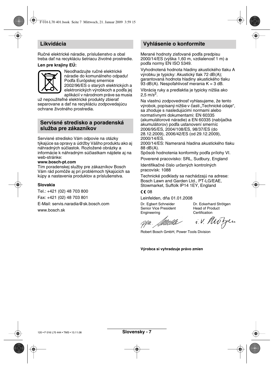 Bosch ART 23 Accutrim User Manual | Page 120 / 201