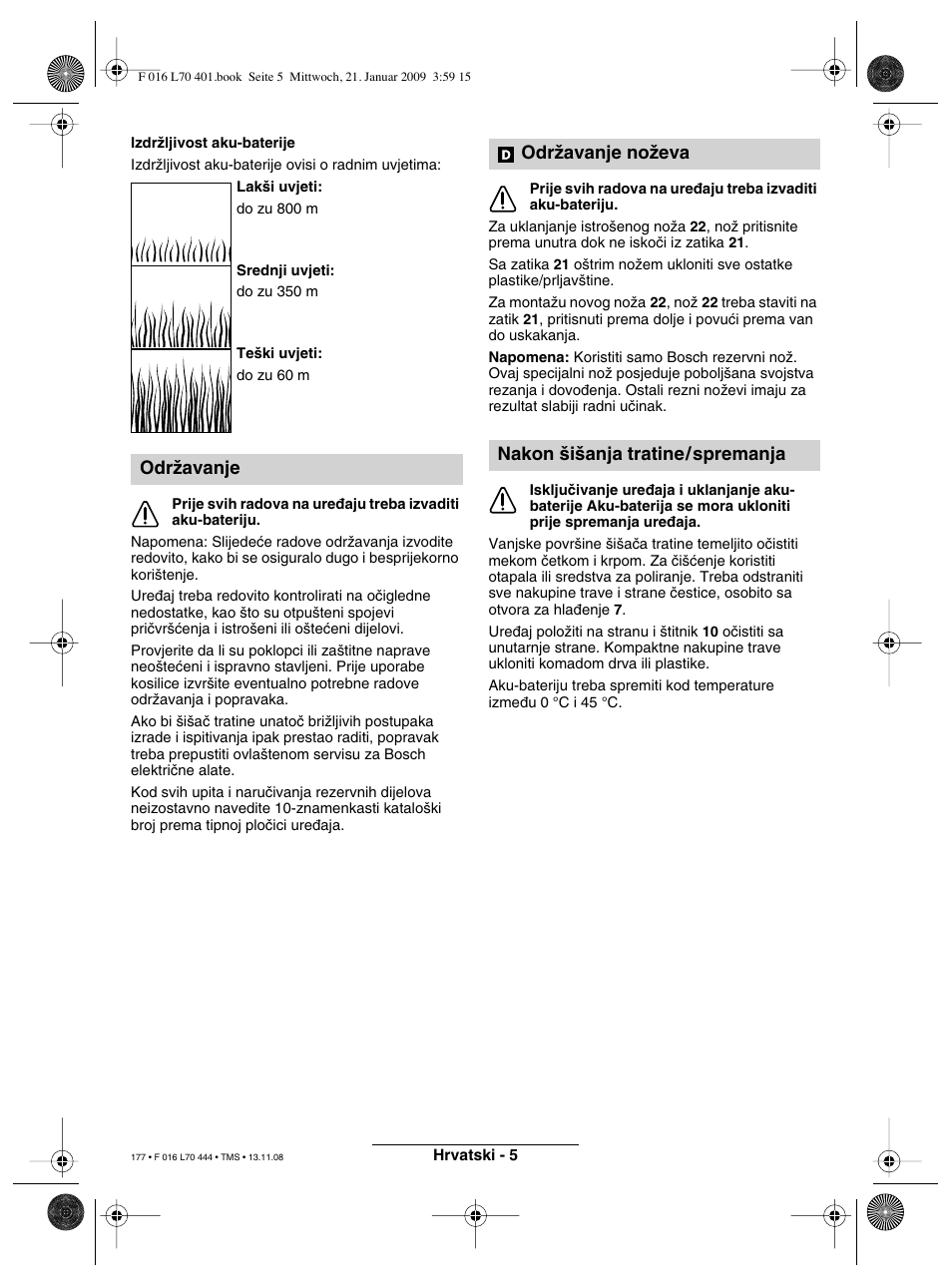 Bosch ART 23 Accutrim User Manual | Page 177 / 201