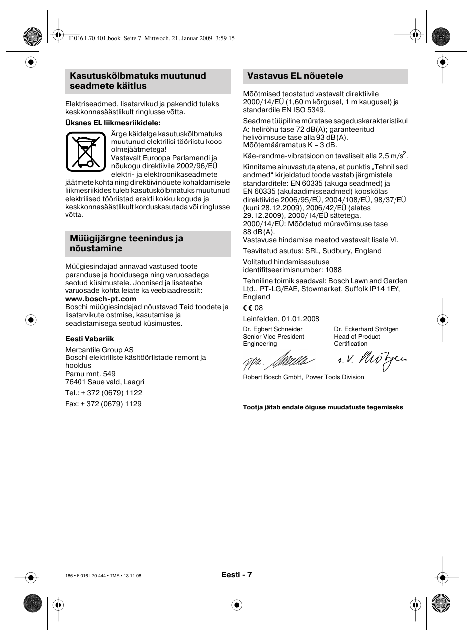 Bosch ART 23 Accutrim User Manual | Page 186 / 201