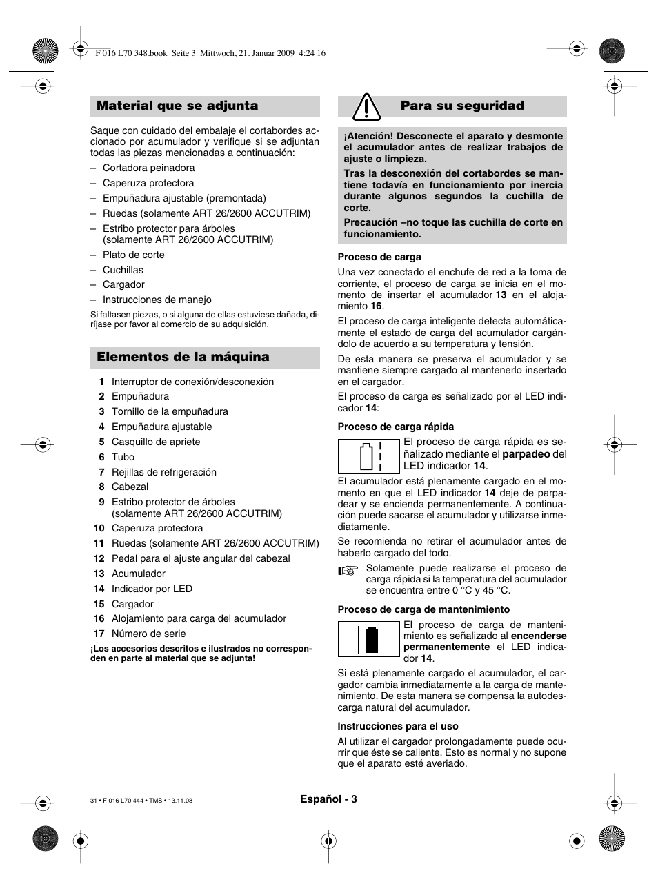 Bosch ART 23 Accutrim User Manual | Page 31 / 201