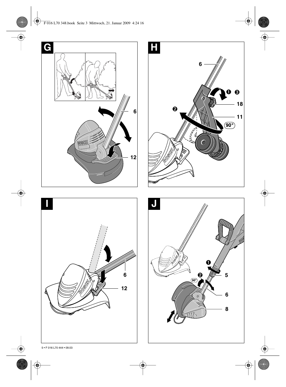 Hj i | Bosch ART 23 Accutrim User Manual | Page 5 / 201