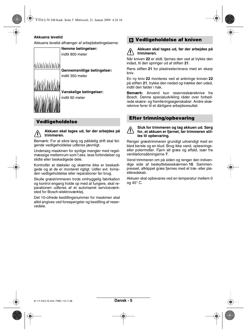 Bosch ART 23 Accutrim User Manual | Page 61 / 201