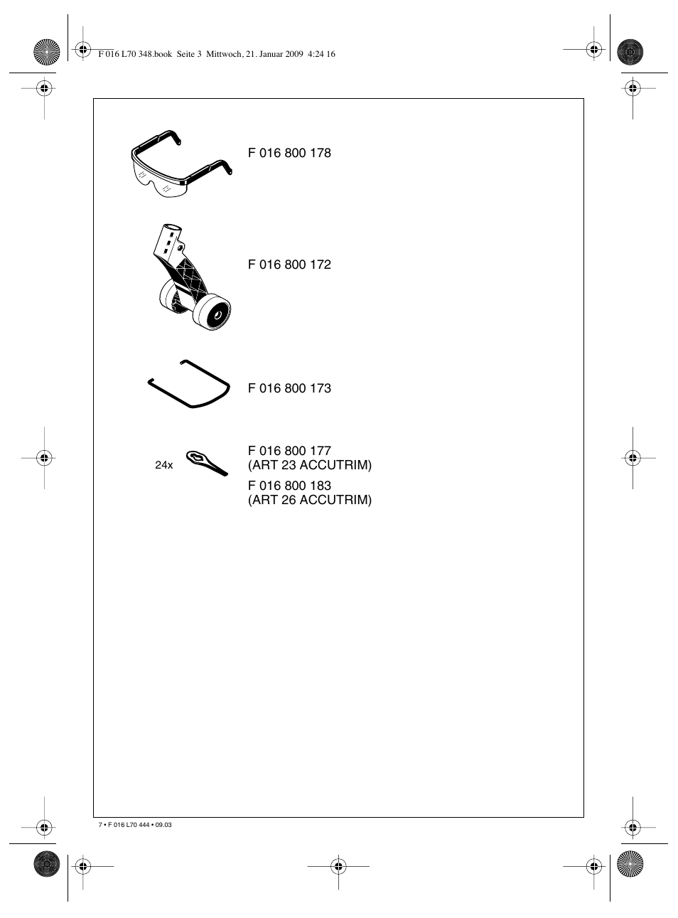 Bosch ART 23 Accutrim User Manual | Page 7 / 201