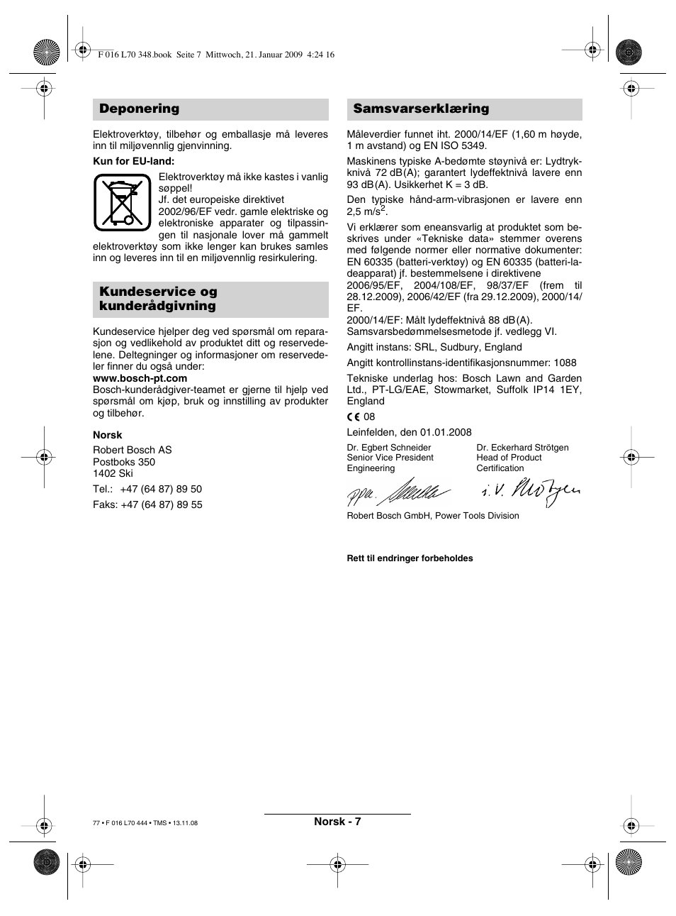 Bosch ART 23 Accutrim User Manual | Page 77 / 201