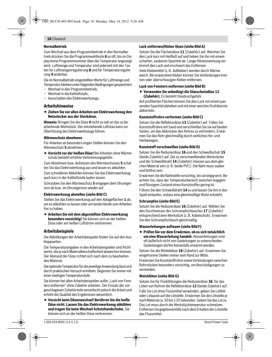 Bosch GHG 660 LCD Professional User Manual | Page 10 / 142