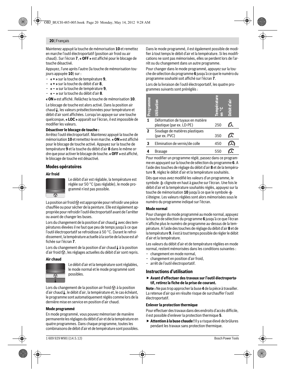 Bosch GHG 660 LCD Professional User Manual | Page 20 / 142