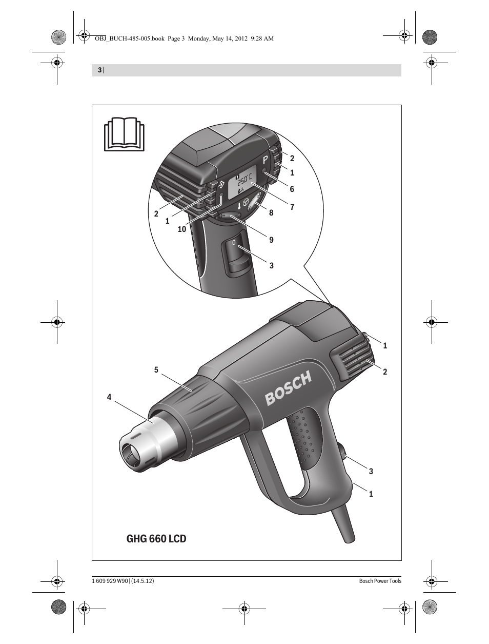 Ghg 660 lcd | Bosch GHG 660 LCD Professional User Manual | Page 3 / 142