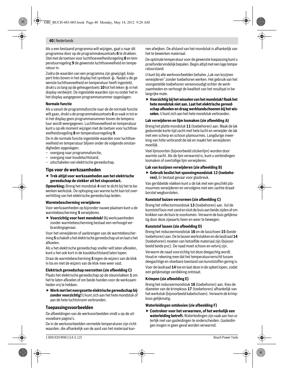 Bosch GHG 660 LCD Professional User Manual | Page 40 / 142