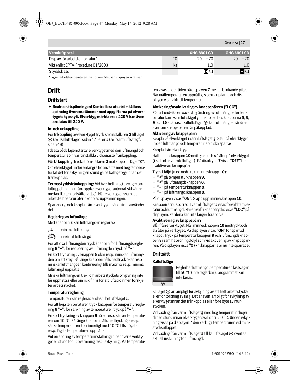 Drift | Bosch GHG 660 LCD Professional User Manual | Page 47 / 142