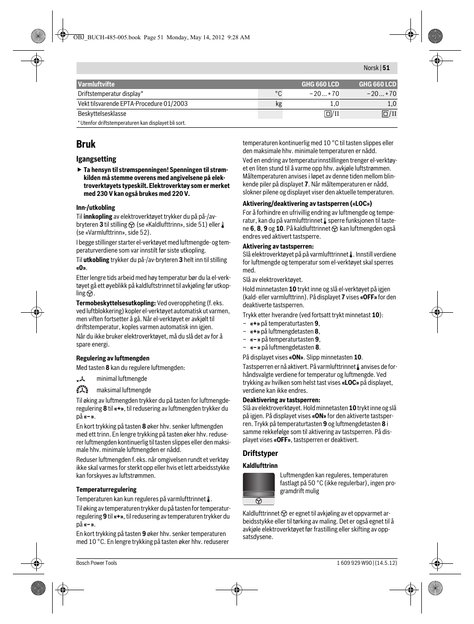 Bruk | Bosch GHG 660 LCD Professional User Manual | Page 51 / 142