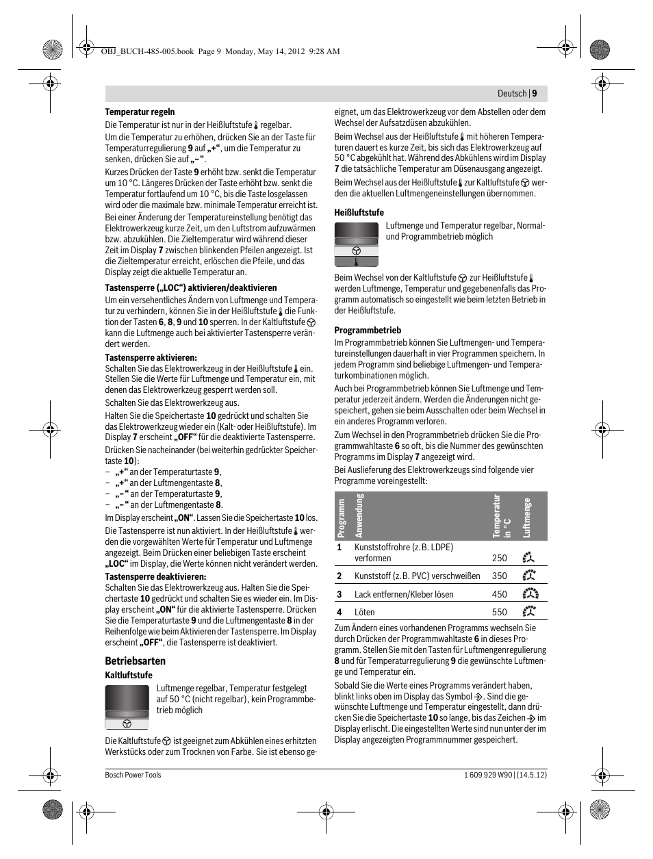 Bosch GHG 660 LCD Professional User Manual | Page 9 / 142