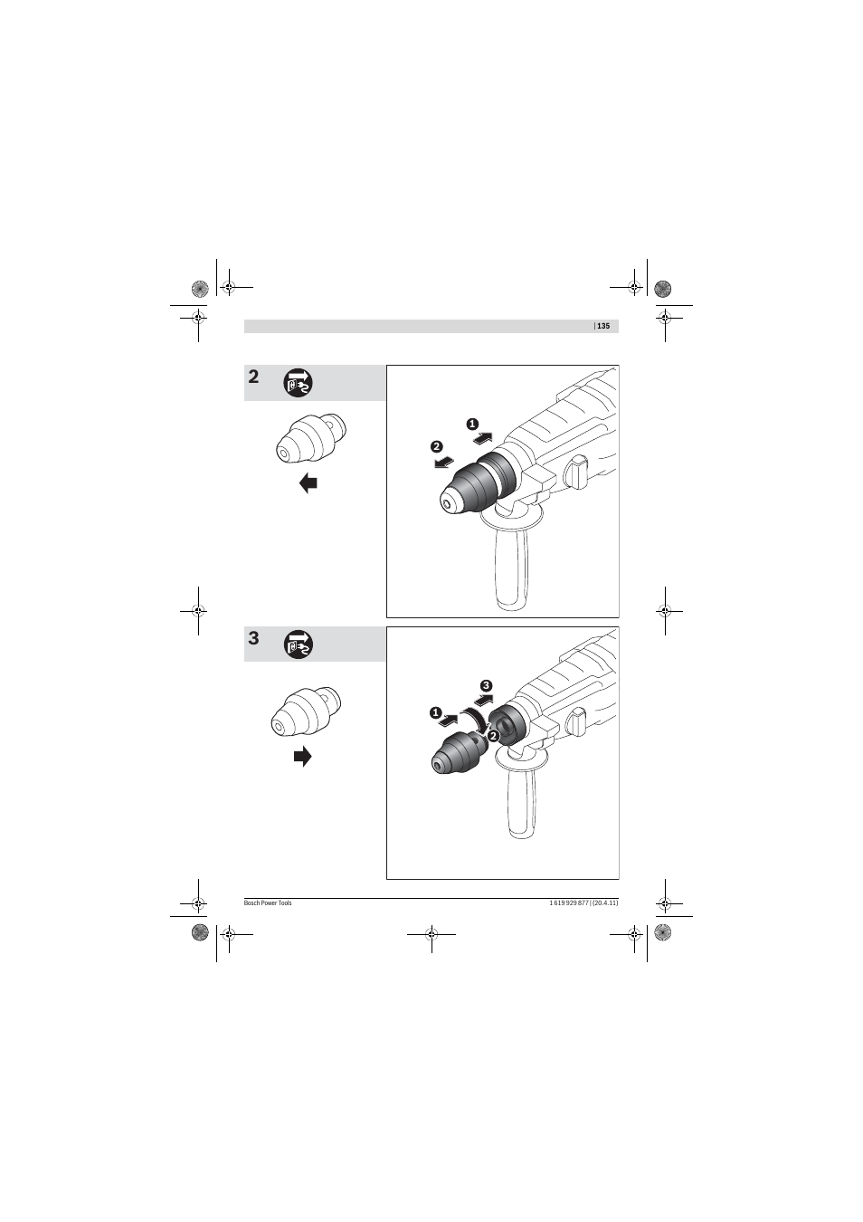 Bosch GBH 2-28 DFV Professional User Manual | Page 135 / 142