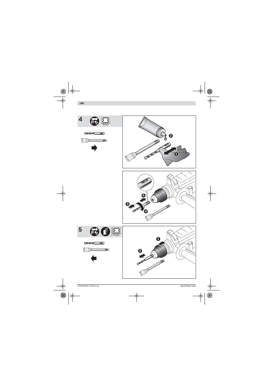 Bosch GBH 2-28 DFV Professional User Manual | Page 136 / 142