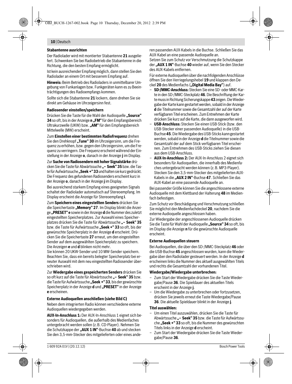 Bosch GML 50 Professional User Manual | Page 10 / 262