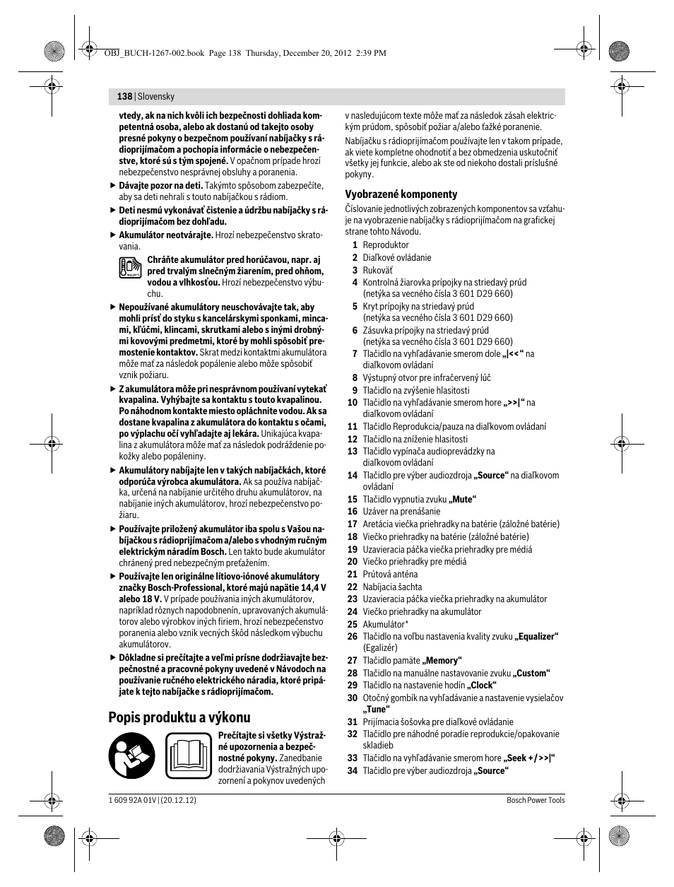 Popis produktu a výkonu | Bosch GML 50 Professional User Manual | Page 138 / 262