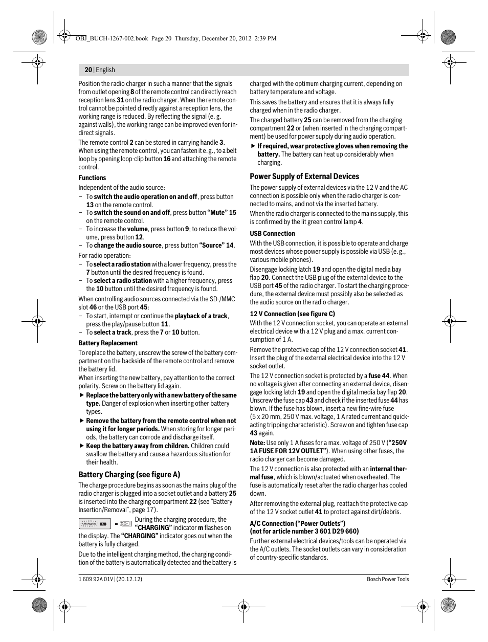 Bosch GML 50 Professional User Manual | Page 20 / 262