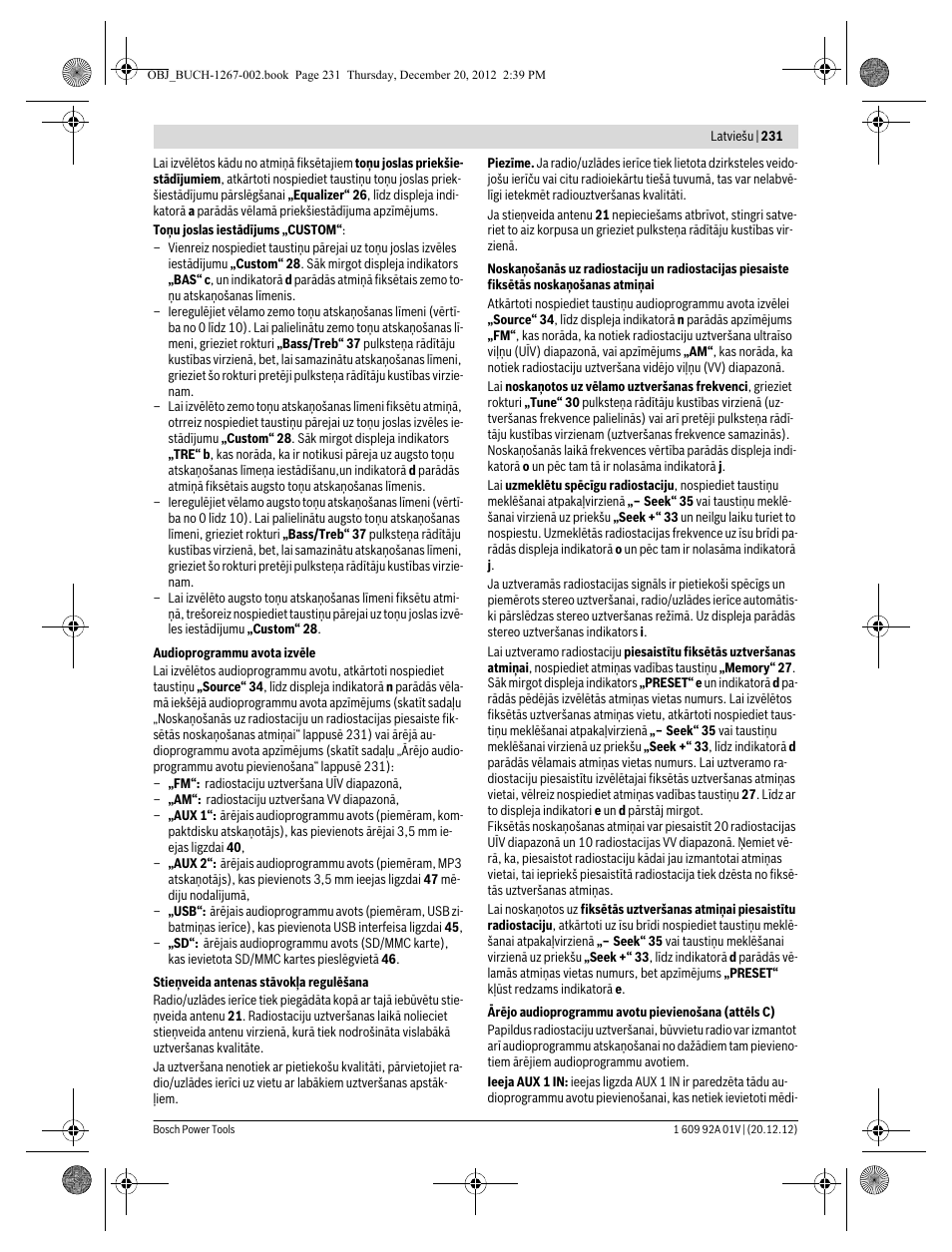 Bosch GML 50 Professional User Manual | Page 231 / 262