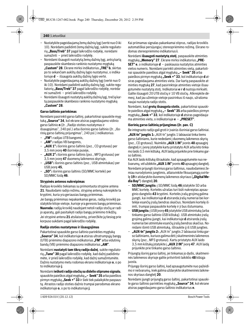 Bosch GML 50 Professional User Manual | Page 240 / 262