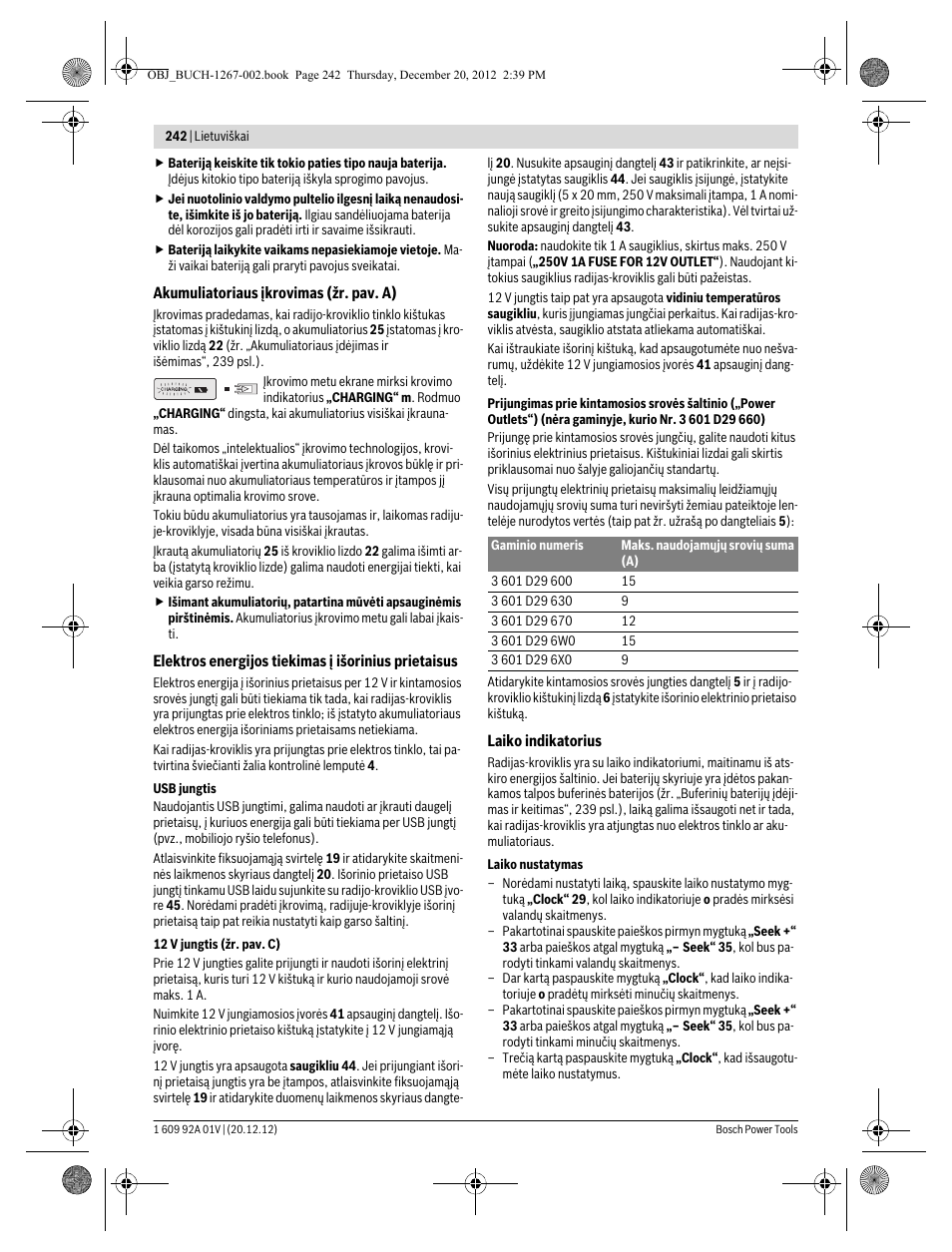 Bosch GML 50 Professional User Manual | Page 242 / 262