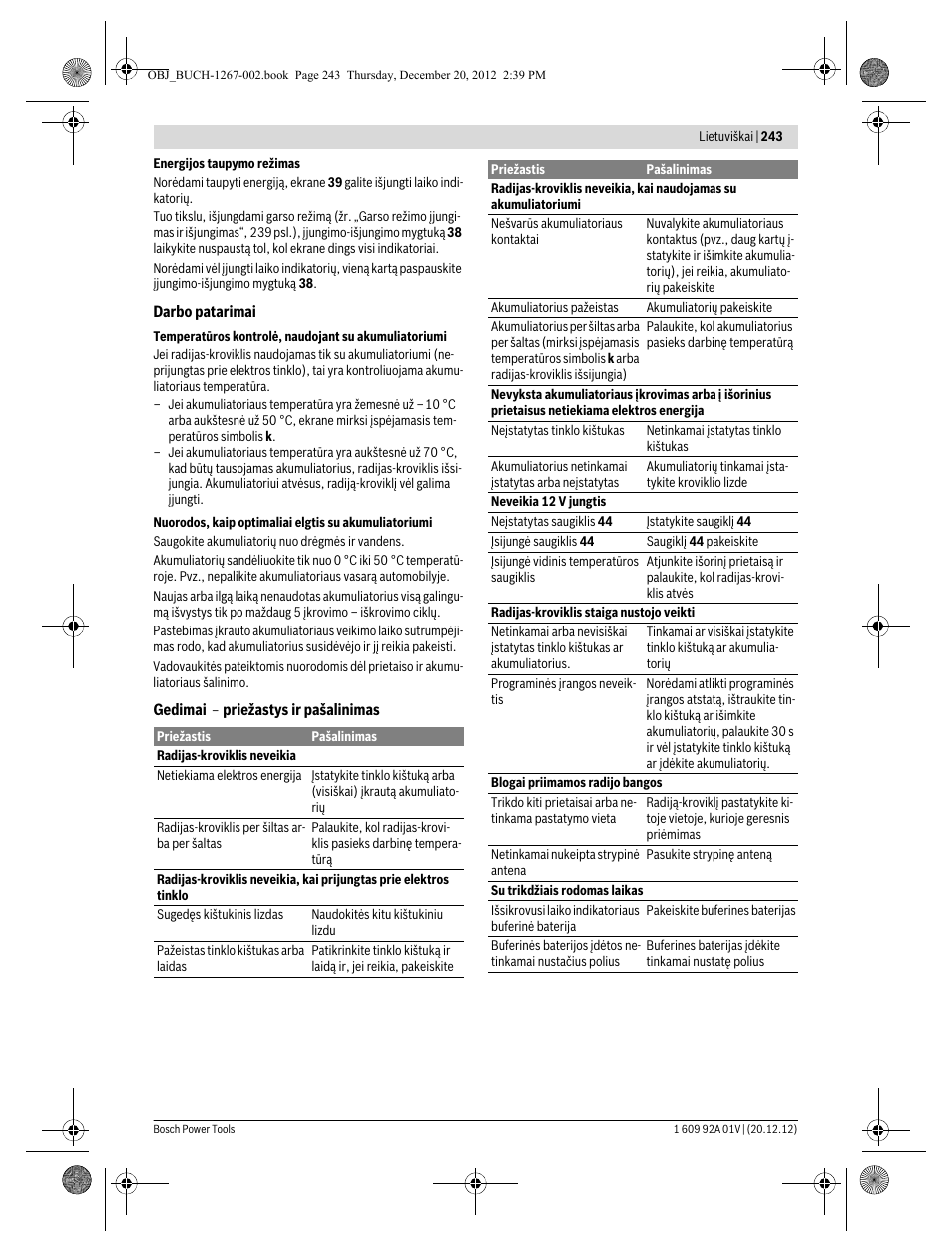 Bosch GML 50 Professional User Manual | Page 243 / 262