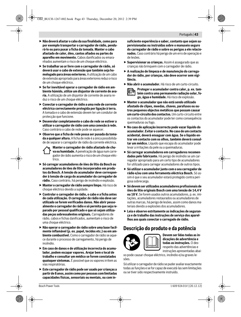 Descrição do produto e da potência | Bosch GML 50 Professional User Manual | Page 43 / 262