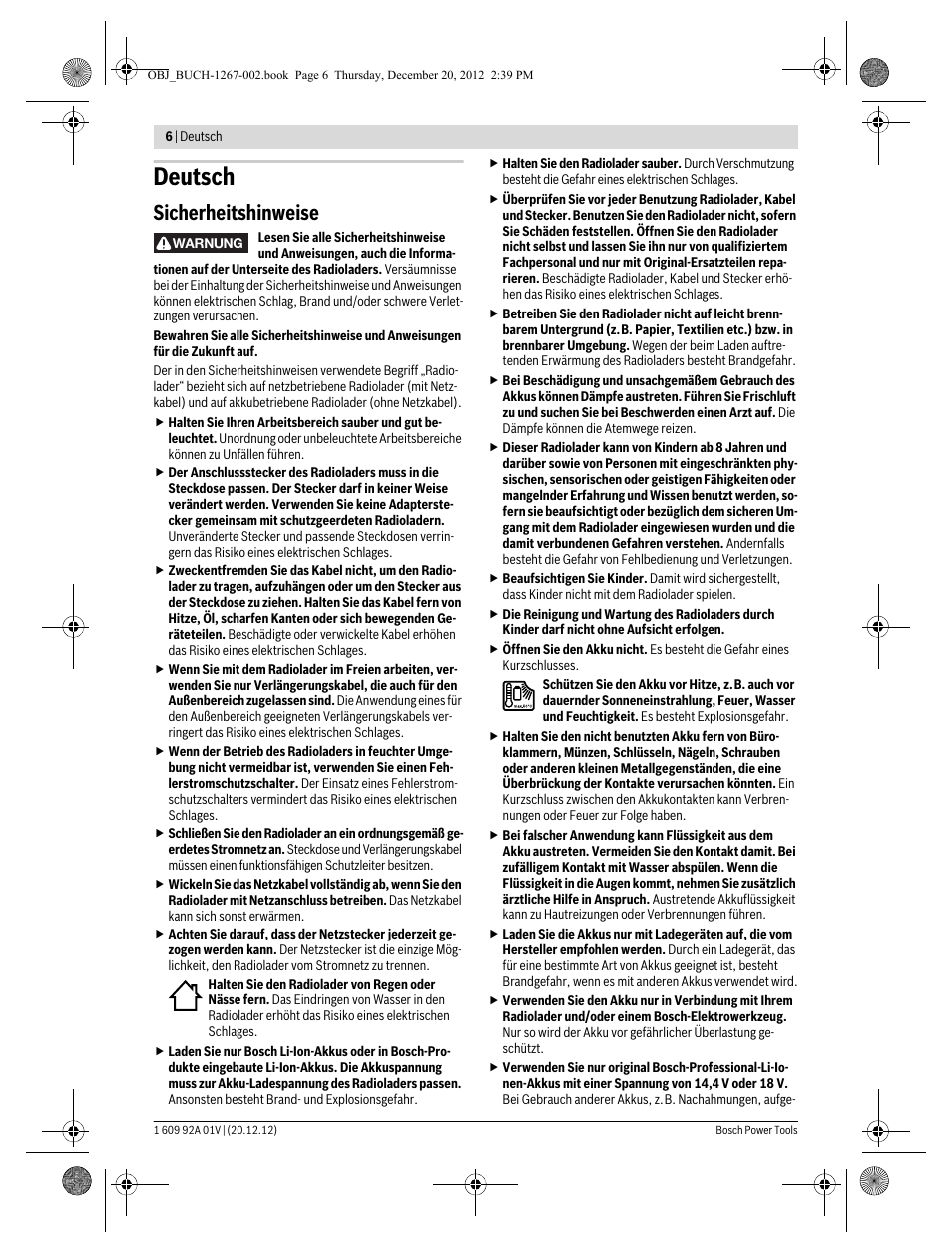 Deutsch, Sicherheitshinweise | Bosch GML 50 Professional User Manual | Page 6 / 262