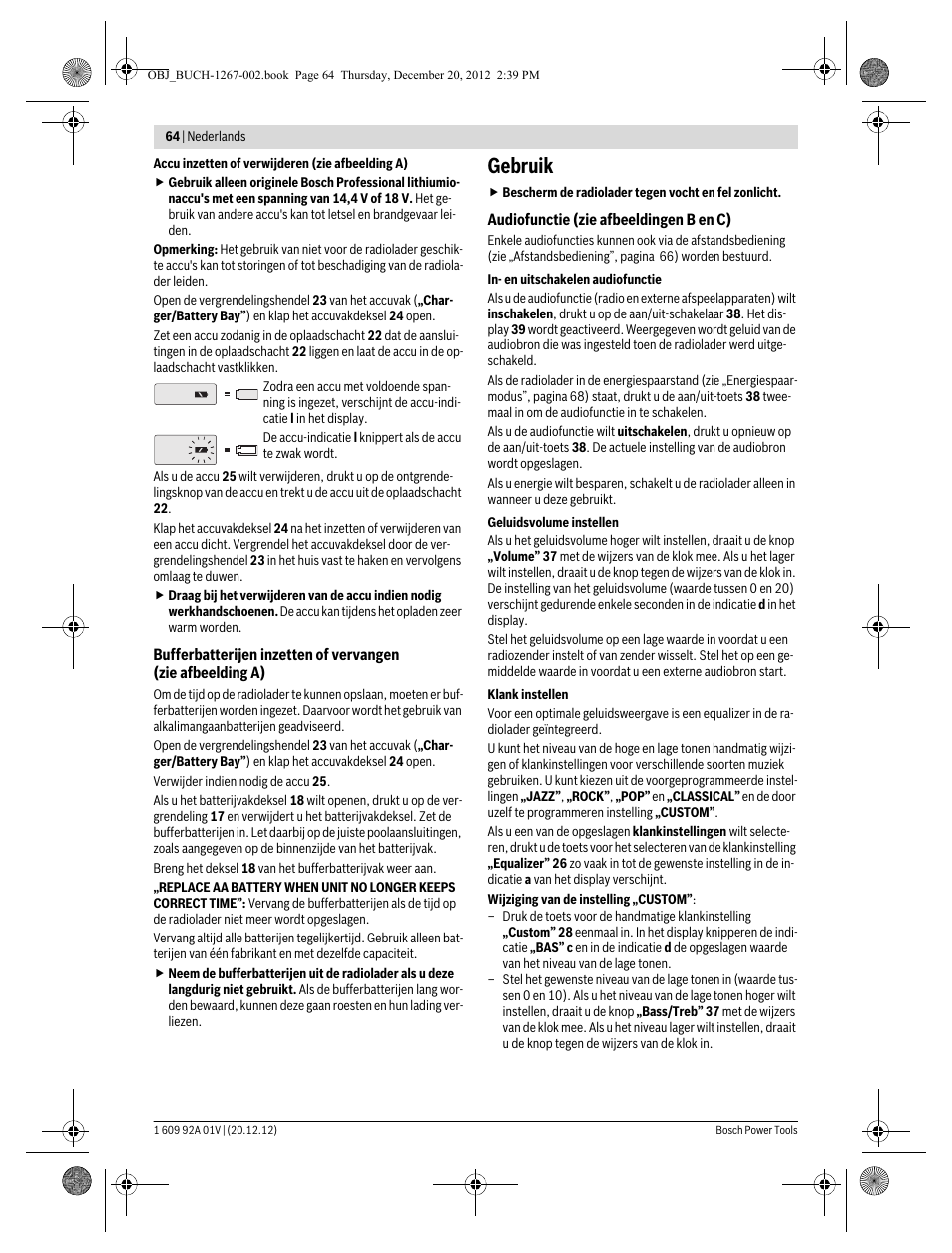 Gebruik | Bosch GML 50 Professional User Manual | Page 64 / 262