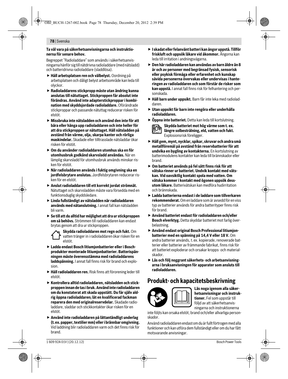 Produkt- och kapacitetsbeskrivning | Bosch GML 50 Professional User Manual | Page 78 / 262