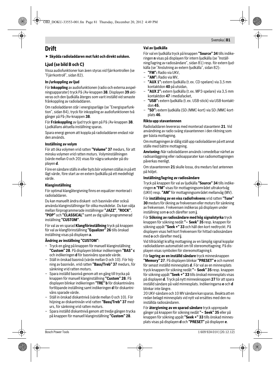 Drift | Bosch GML 50 Professional User Manual | Page 81 / 262