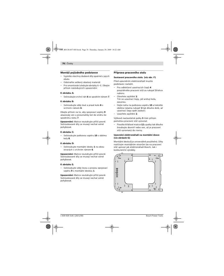 Bosch GTA 60 W Professional User Manual | Page 76 / 135