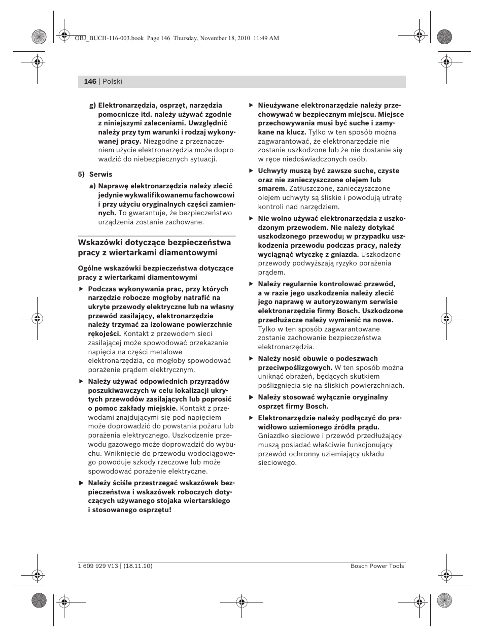 Bosch GDB 1600 WE Professional User Manual | Page 146 / 314