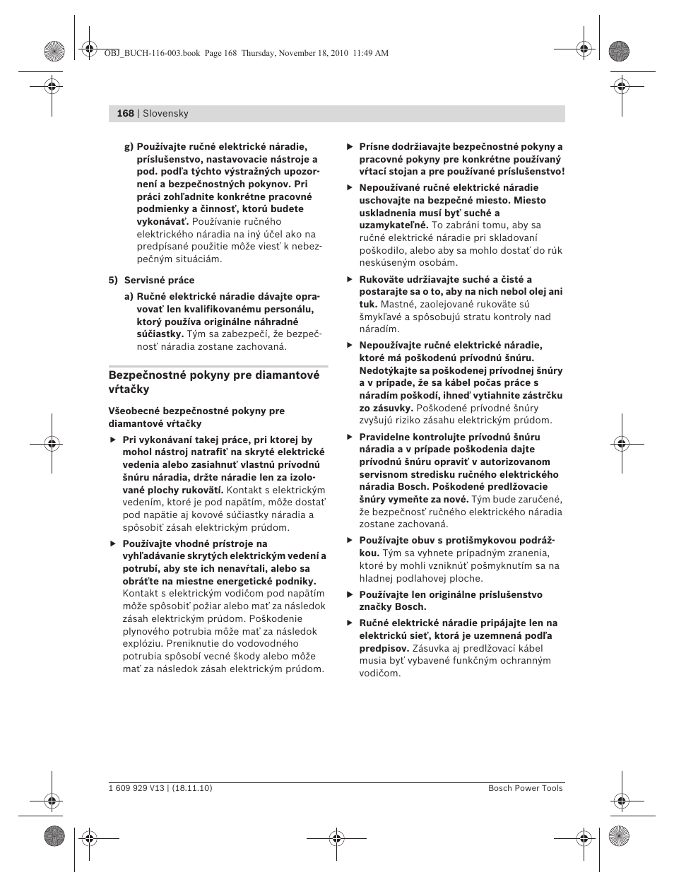 Bosch GDB 1600 WE Professional User Manual | Page 168 / 314