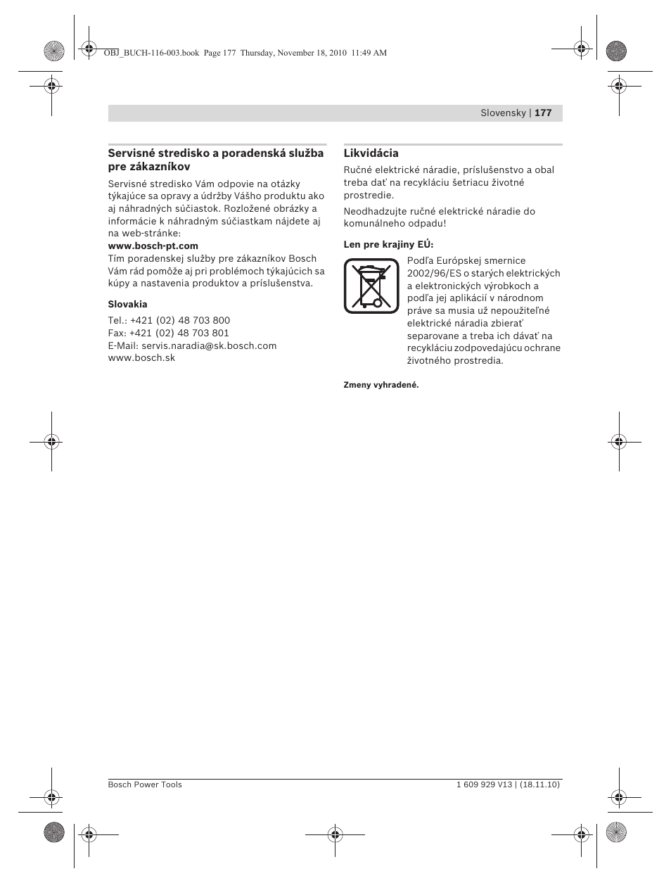 Bosch GDB 1600 WE Professional User Manual | Page 177 / 314