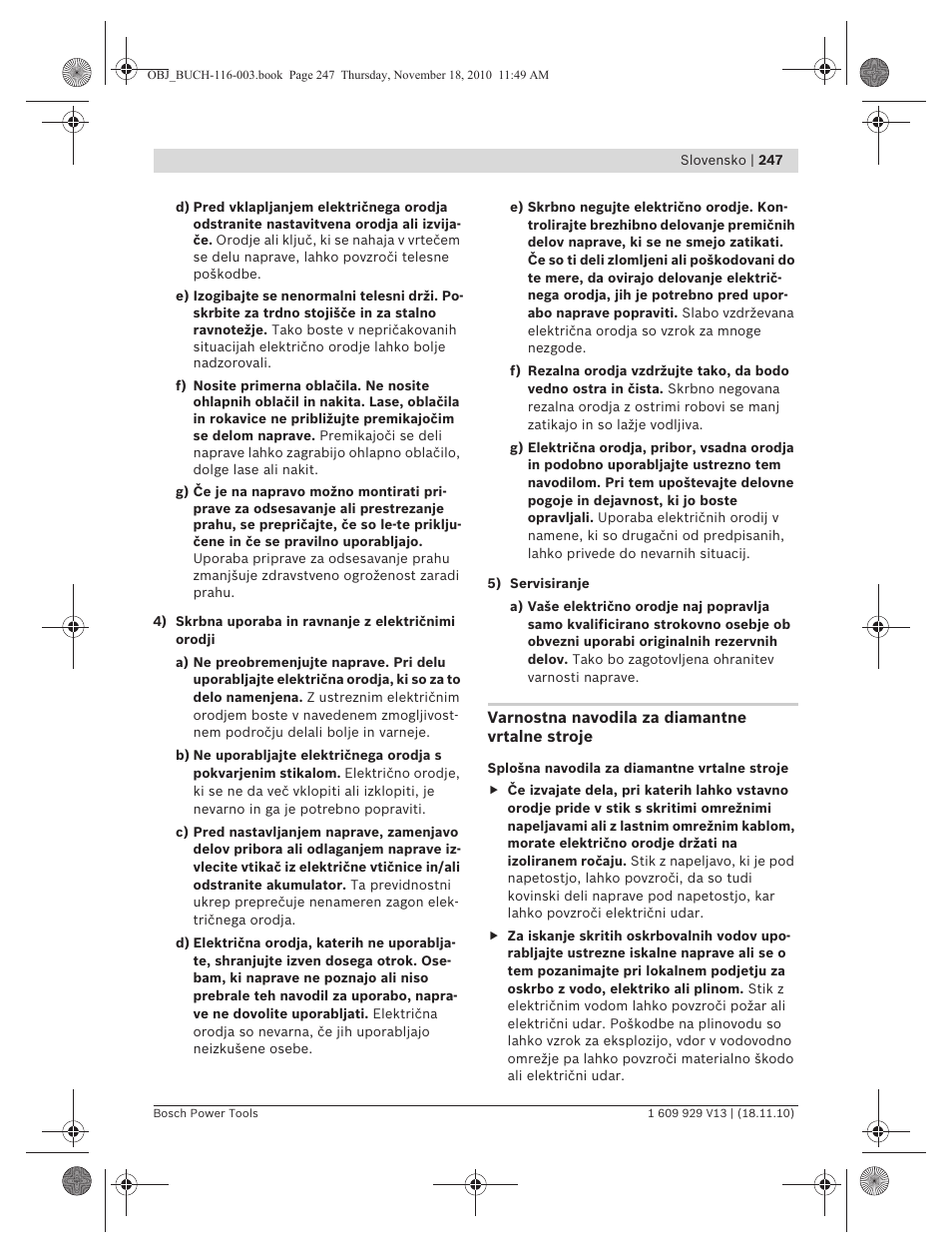 Bosch GDB 1600 WE Professional User Manual | Page 247 / 314