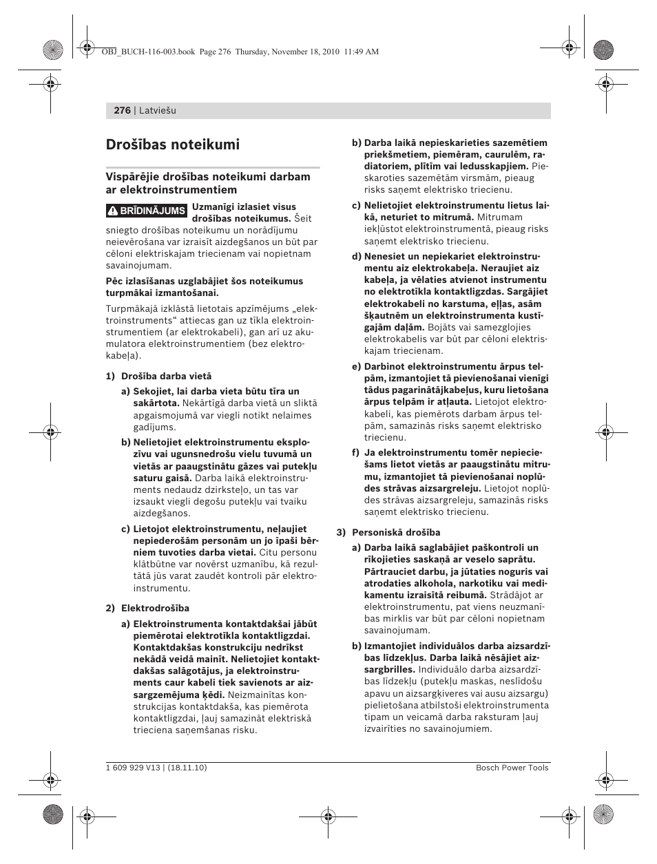 Bosch GDB 1600 WE Professional User Manual | Page 276 / 314