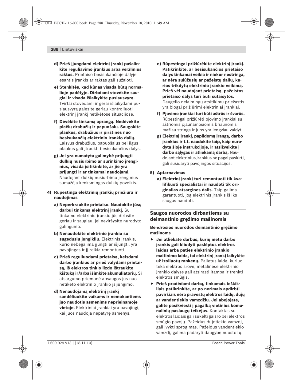 Bosch GDB 1600 WE Professional User Manual | Page 288 / 314