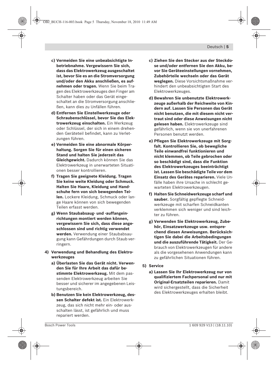 Bosch GDB 1600 WE Professional User Manual | Page 5 / 314