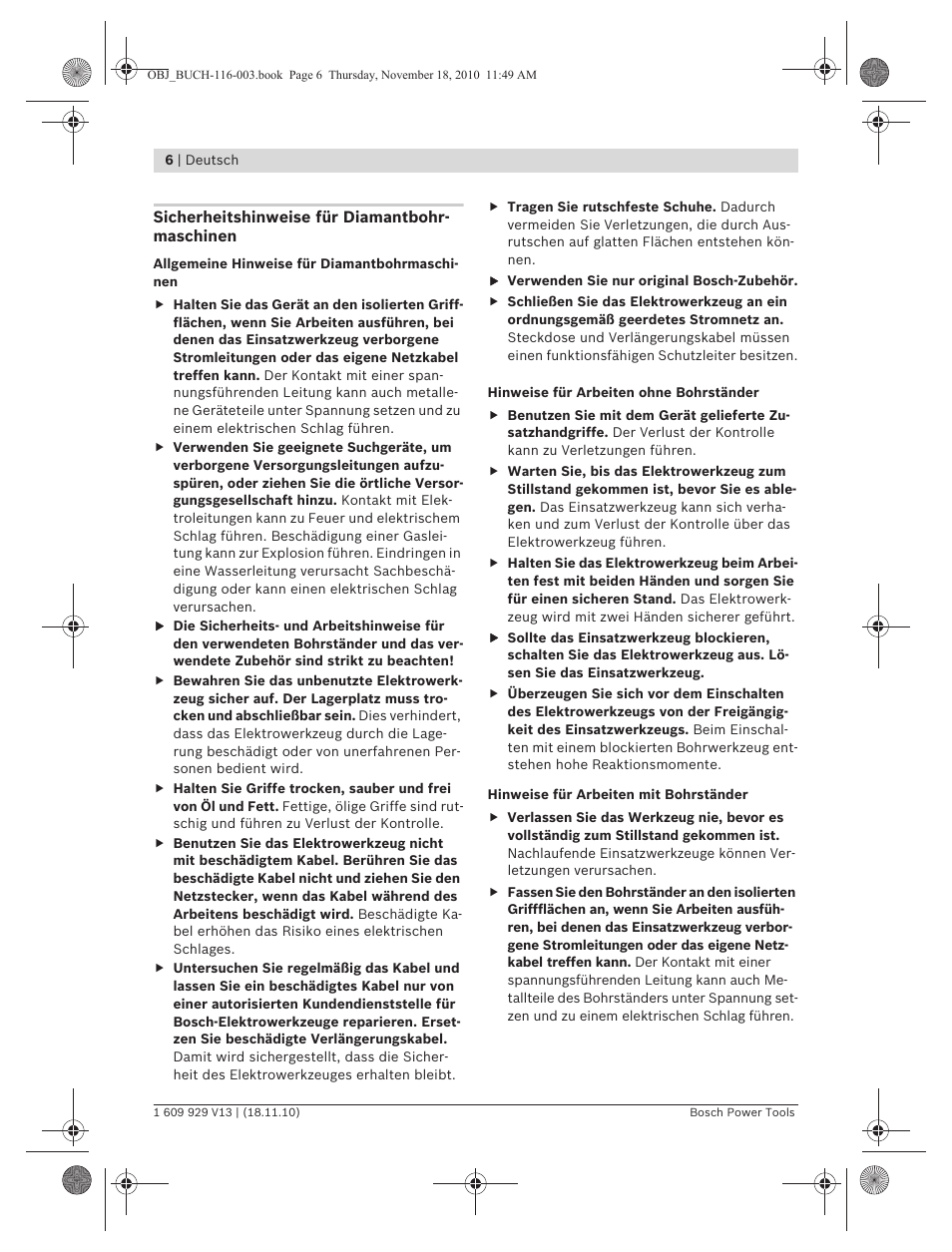 Bosch GDB 1600 WE Professional User Manual | Page 6 / 314