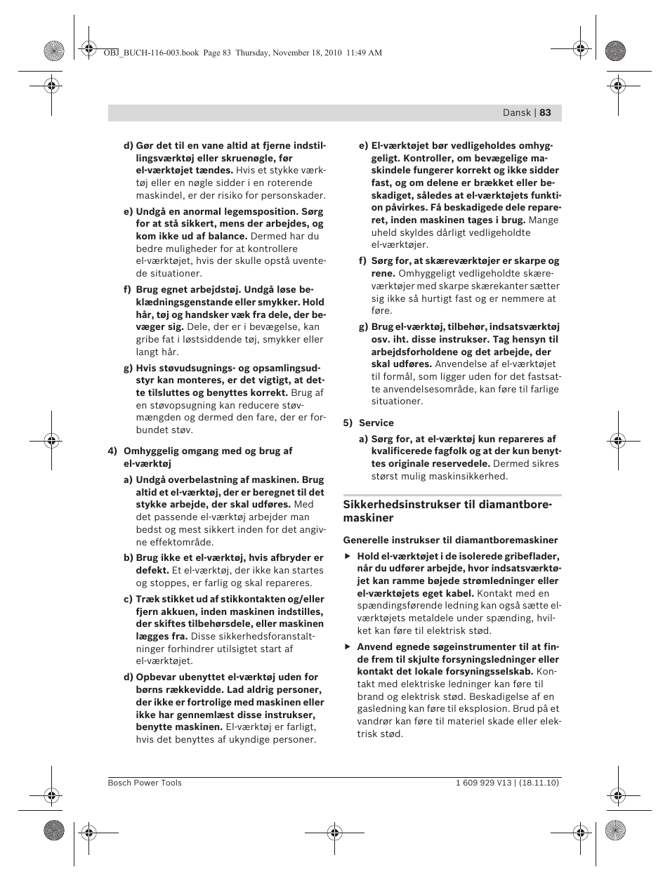 Bosch GDB 1600 WE Professional User Manual | Page 83 / 314