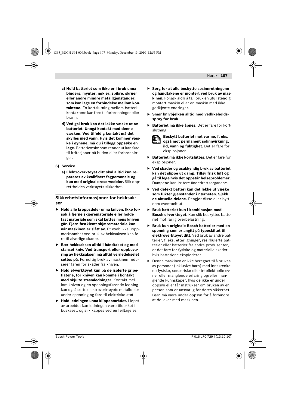 Bosch AHS 52 LI User Manual | Page 107 / 297