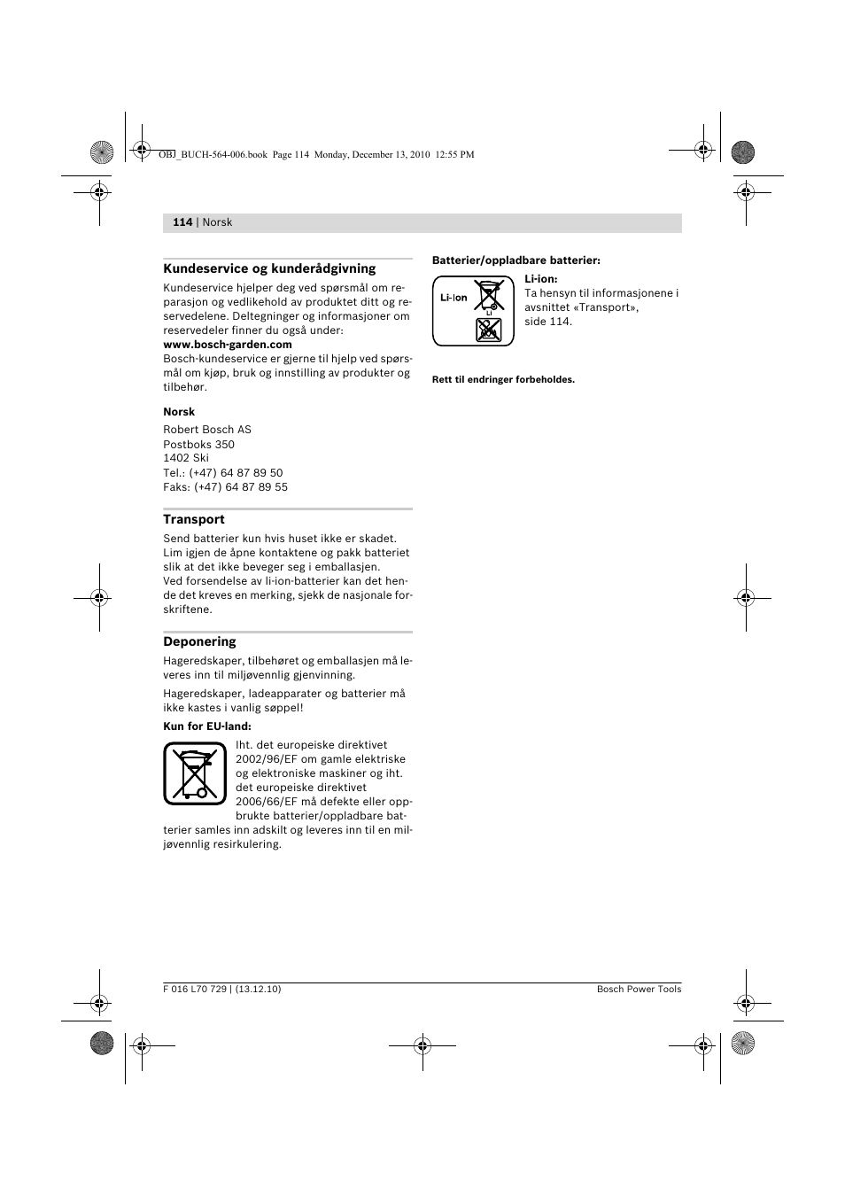 Bosch AHS 52 LI User Manual | Page 114 / 297