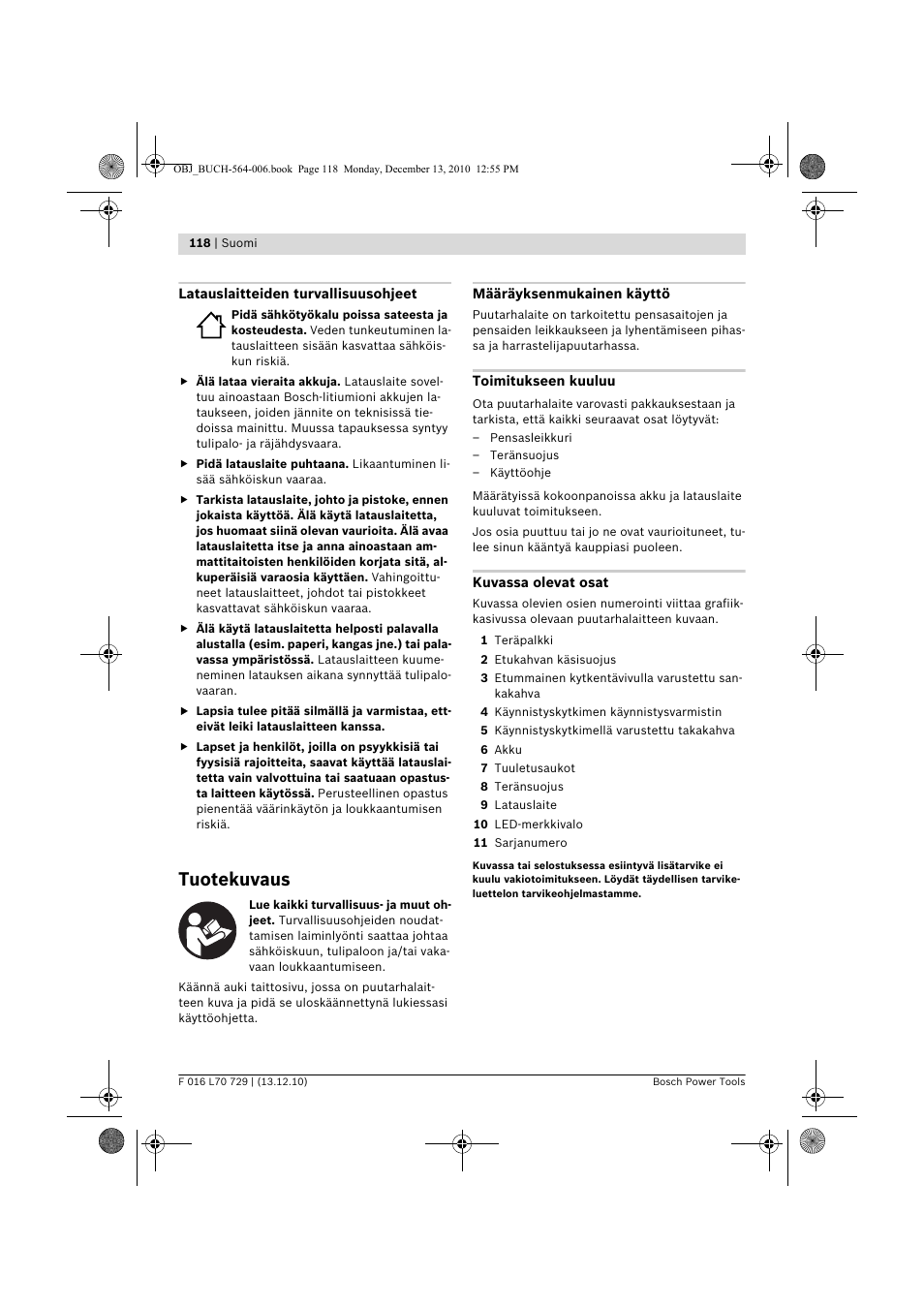 Tuotekuvaus | Bosch AHS 52 LI User Manual | Page 118 / 297