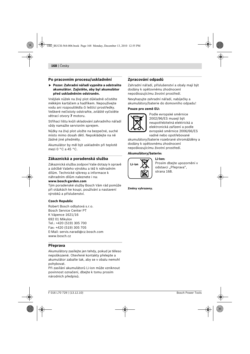 Bosch AHS 52 LI User Manual | Page 168 / 297