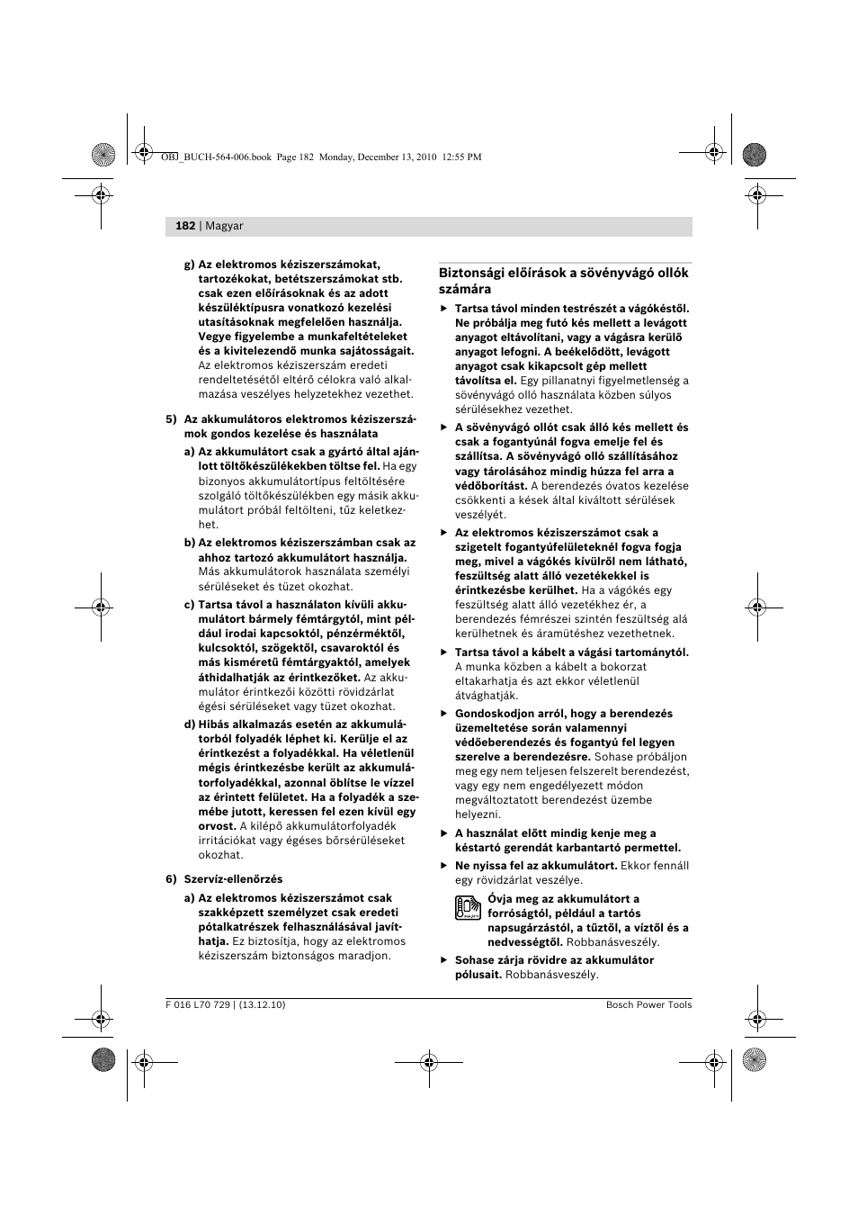 Bosch AHS 52 LI User Manual | Page 182 / 297