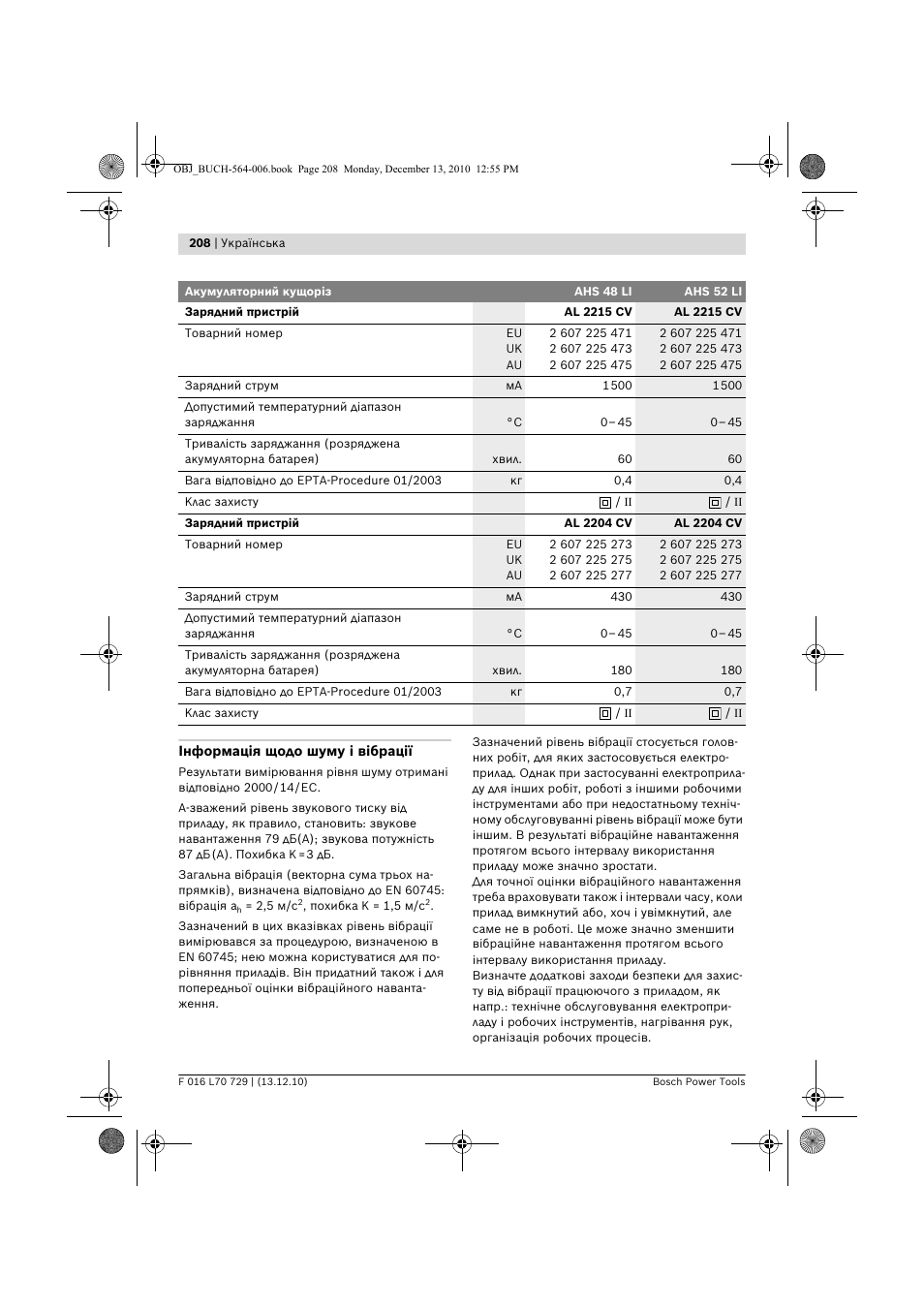 Bosch AHS 52 LI User Manual | Page 208 / 297