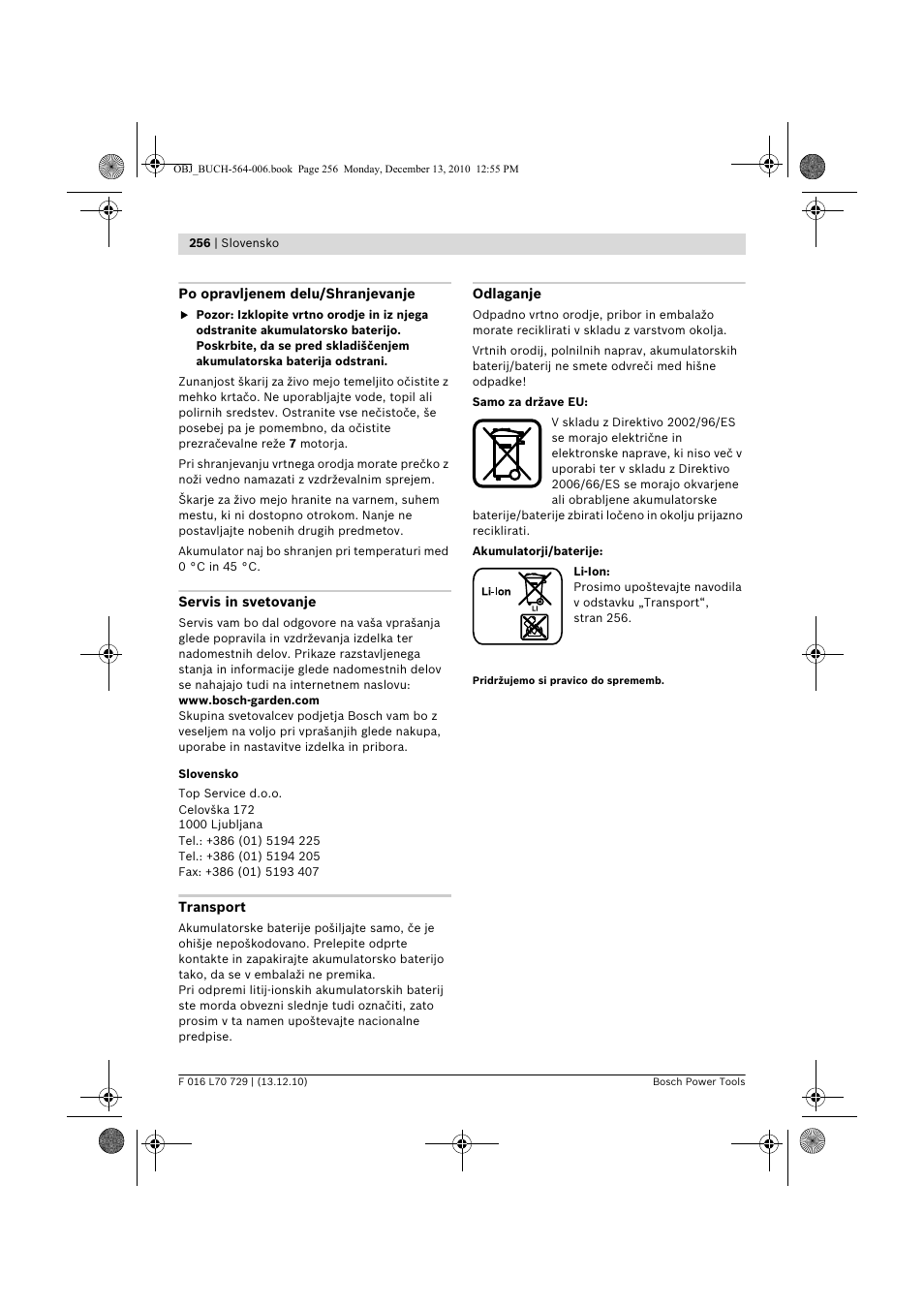 Bosch AHS 52 LI User Manual | Page 256 / 297